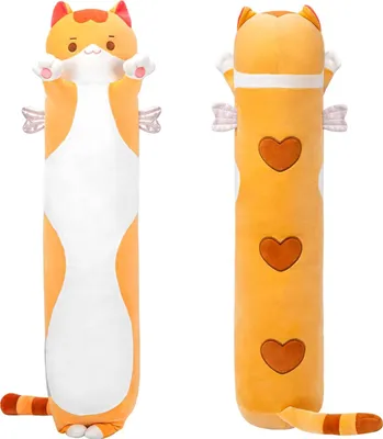 Produktbild von 50-90 cm Plüschtier, Plüschtiere für Kinder, Kuscheltiere, mintfarben, Katzenplüschkissen, kawaii Katzenplüschkissen, Plüschtiere, Plüschtiergeschenke für Kinder ab 3 Jahren