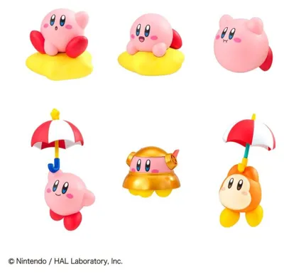 Obrázok produktu pre Sada figúrok Kirby Tobimasu, 5 cm, zasúvacie balenie (6 kusov)