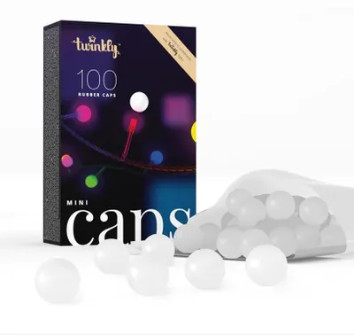 Produktbild von Twinkly MiniCaps, Girlande, Silikon, Mehrfarbig, Rund, Gelb, 1,5 cm
