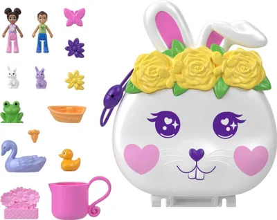 Zdjęcie produktu dla Szkatułka z króliczkiem w kwiatki Polly Pocket
