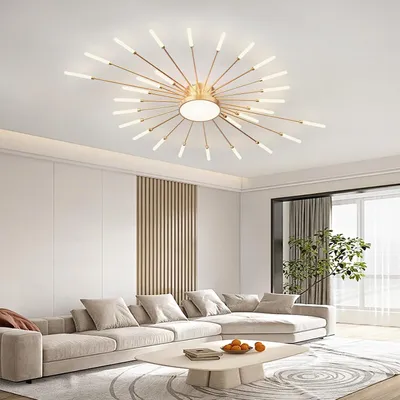 Produktbild von RRBEST LED Deckenleuchte Wohnzimmer,Wohnzimmerlampe Moderne Minimalistische Deckenlampe Innen Dekorative Deckenbeleuchtung für Wohnzimmer, Schlafzimme