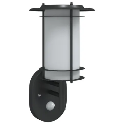 Immagine prodotto di vidaXL Applique da esterno con rilevatore di movimento in acciaio inox nero