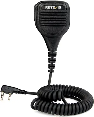 Produktbild von Retevis Funkgerät Lautsprecher Mikrofon Kompatibel mit Retevis RT24 RT24V RT27 RT21 RT22 RT81 Walkie Talkies (1 Stk.)