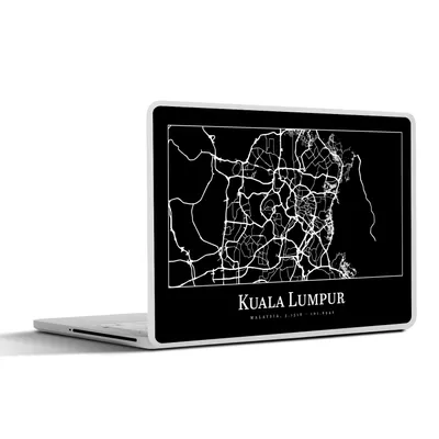 Produktbild von MuchoWow® Laptop Aufkleber Sticker Cover Stadtplan - Kuala Lumpur - Karte 30x22 cm - Laptop-Sticker
