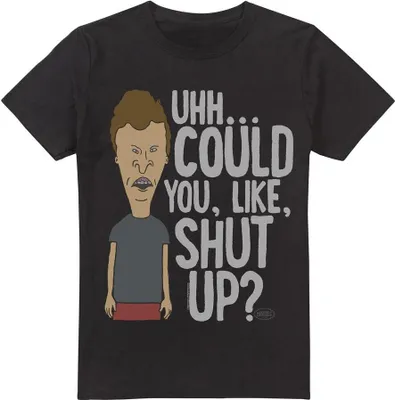Obrázok produktu pre Beavis & Butthead - "Mohol by si ako zavrieť hubu?" Tričko pre mužov TV6310 (S) (Čierna)