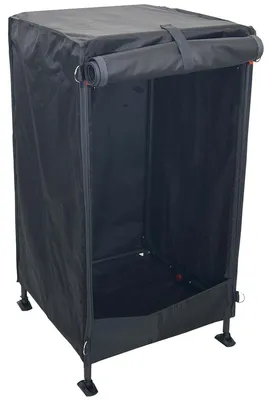 Aufbewahrungsschrank 14x52x104 cm Polyester Schwarz