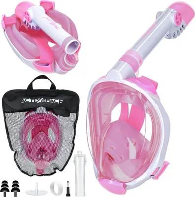 Produktbild von Antibeschlag-Vollgesichts-Tauchmaske für Kinder - rosa