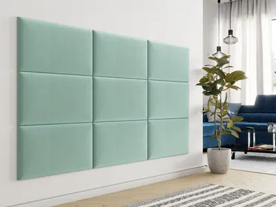 Obrázok produktu pre Čalúnený panel na stenu 70x40 PAG - tyrkysový