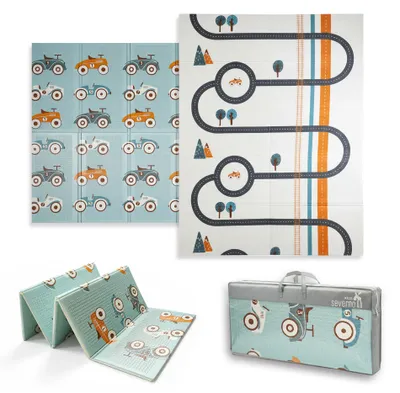 Obrázek produktu pro Oboustranná pěnová podložka pro děti Severno Kids Vintage Cars 150x200 cm