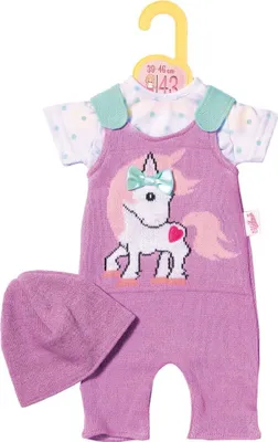 Produktbild von Dolly Moda Strickstrampler mit Mütze 39-46cm Pony