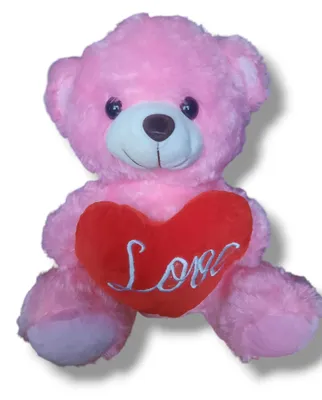 Produktbild von Deef Plüschtier mit Herz, 35 cm, Valentinstag Geschenk