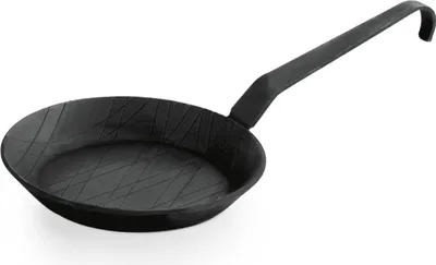 Produktbild von WAS Germany - Schwarze Eisenpfanne mit Griff mit Haken Ø 16 cm