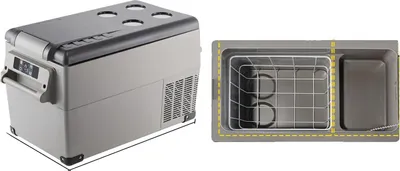 Obrázek produktu pro Přenosná autochladnička, účinné chlazení, kompaktní design, 35 litrů