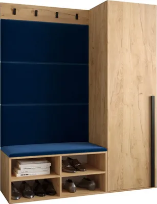 Produktbild von Garderobe MIRO Set 6 mit gepolsterten Paneelen Industrial Design
