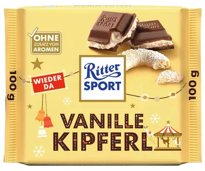 Produktbild von Ritter Sport Vanille Kipferl 100g