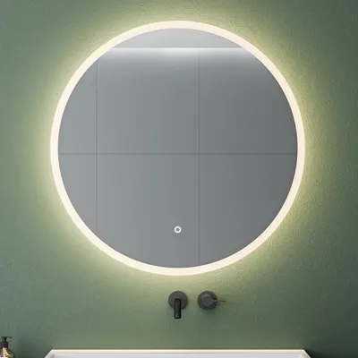 Produktbild von Mai & Mai Badspiegel mit Beleuchtung Wandspiegel LED Badezimmerspiegel runder Lichtspiepgel φ80 cm Antibeschlag durch Antifog-Schicht LED-Spiegel 05