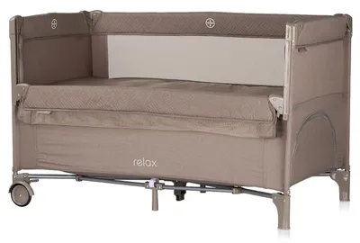 Productafbeelding van Chipolino Relax Reisbed – 2-in-1 babybed en bijzetbed, geschikt vanaf de geboorte tot 15 kg, opvouwbaar, inclusief draagtas, kleur: Tiramisu