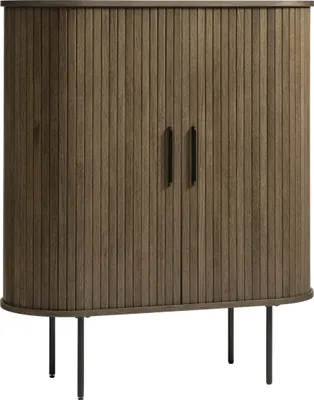 Obrázek produktu pro Highboard >Nerja< in Eiche braun furniert - 100x118x45 (BxHxT)