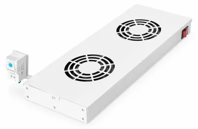 Produktbild von Equip 19" Lüfter für Serverschränke/2xLüfter 1U Ral7035 - Zubehör Stromversorgung - 0,12 m