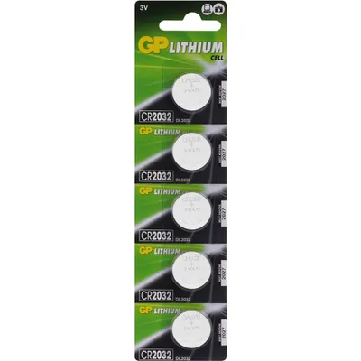 Produktbild von 5 GP Knopfzellen CR2032 3,0 V
