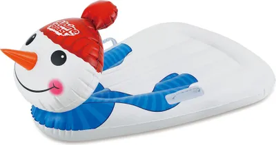 Produktbild von Alpine Blast Aufblasbarer Schlitten Schneemann Kinderschlitten Weiß 120x84x55 cm