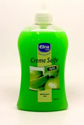 Produktbild von ELINA Seife flüssig 500ml Apfel mit Spender
