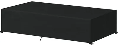 Imagen del producto de Funda protectora para tumbona, impermeable, con hebillas y cordón ajustable, resistente al viento, de 200 x 68 x 30 cm