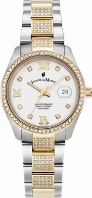 Produktbild von Zegarek damski JACQUES DU JWL01903 złoty fashion klasyczny biżuteryjny