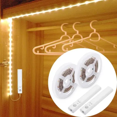 Productafbeelding van LED-strip met bewegingssensor en batterijvoeding
