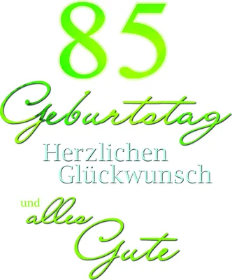 Produktbild von A - 85. Geburtstag - Karte mit Umschlag