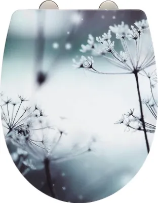 Produktbild von WENKO WC SITZ POLAR Absenkautomatik Toiletten Deckel Klo Brillen Blumen Winter