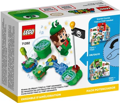 Produktbild von LEGO 71392 Super Mario Frosch-Mario Anzug, Upgrade, Spielzeugkostüm für Kinder ab 6 Jahren, Geschenkidee Sammlerspielzeug