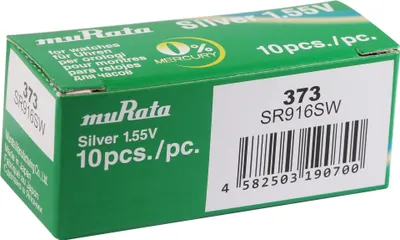 Produktbild von MURATA Knopfzellen, 0% Quecksilber , VE 10 Stk - 315-399