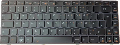 Produktbild von Schwarz - DE Tastatur Keyboard mit Beleuchtung kompatibel für Lenovo Ideapad Y480A