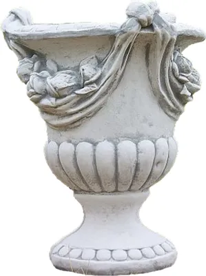 Produktbild von Schöne Amphore Rosen aus Steinguss perfekt für den Garten die Terrasse oder den Vorgarten ist Witterungsbeständig und Neu 78cm H, PO-166