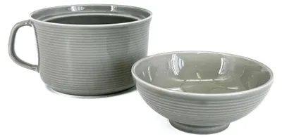 Image de Set de mugs et de bols Deux, gris
