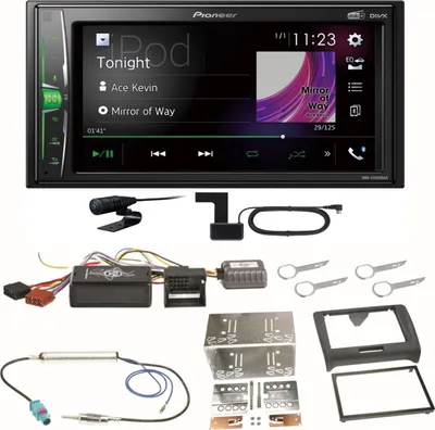 Produktbild von Pioneer DMH-A3300DAB Bluetooth WebLink MP3 USB DAB+ Einbauset für Audi TT 8J