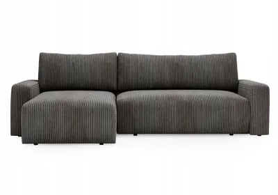 A sectional sofa shown from the front.
