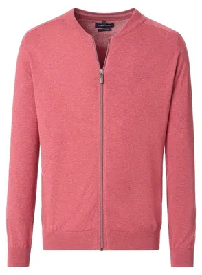 Produktbild von CASAMODA Herren Strickjacke Zipper Regular Baumwolle Rosa L