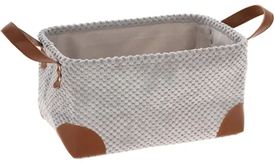 Produktbild von Aufbewahrungskorb, Cord, mit Griffen, 30 x 20 x 15 cm