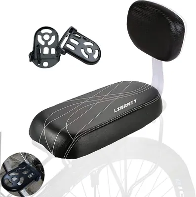 Productafbeelding van Fietszitkussen achter met rugleuning en opklapbare voetsteunen