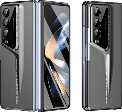 Immagine prodotto di Custodia per Samsung Galaxy Z Fold 6 Custodia rigida sottile in PC antigraffio con protezione dello schermo integrata Grigio