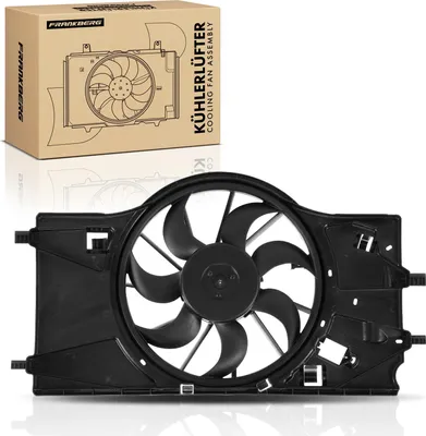 Obrázok produktu pre Frankberg 1x chladič motora s jedným ventilátorom a rámom ventilátora chladiča Renault Laguna III BT0/1 KT0/1 2.0L