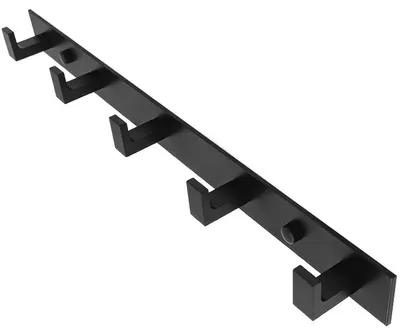 Image de Porte-Manteau - Leobert - Noir - 45,5 X 4 X 3,7 Cm