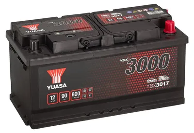 Produktbild von YUASA YBX3000 Starterbatterie 12V 90Ah 800A/EN L5 für Auto LKW Batterie