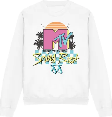 Obrázok produktu pre MTV - Mikina "Spring Break" pre mužov/dámy Uni TV12570 (XXL) (Biela)
