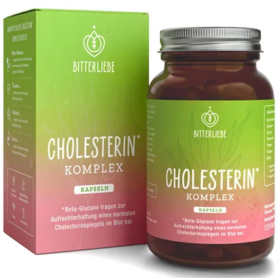 Produktbild von BitterLiebe Cholesterin Kapseln - 120 Kapseln