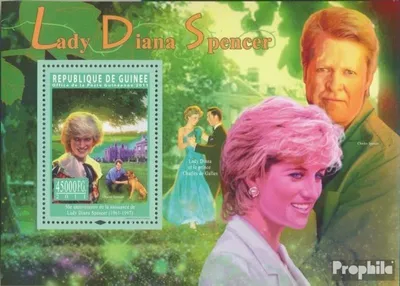 Produktbild von Briefmarken Guinea 2011 Mi Block 1967 (kompl. Ausgabe) postfrisch 50. Geburtstag von Lady Diana Spencer