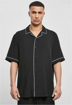 Produktbild von Urban Classics - Bowling Shirt Viskose Hemd - L