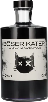 Produktbild von BÖSER KATER Handcrafted Blackberry Gin 40% Vol. 0,5l